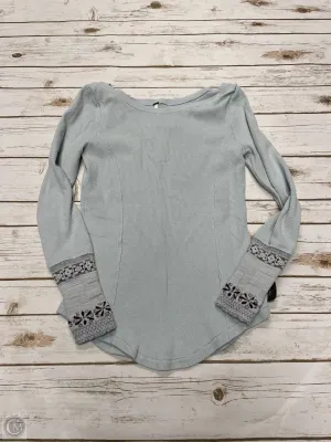 Top Long Sleeve Basic By Free People In Blue, Size: L