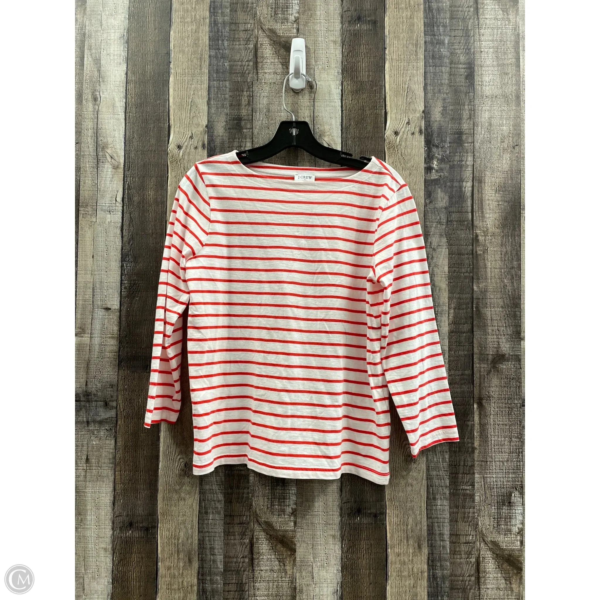 Top Long Sleeve Basic By J. Crew In Striped Pattern, Size: Xs
