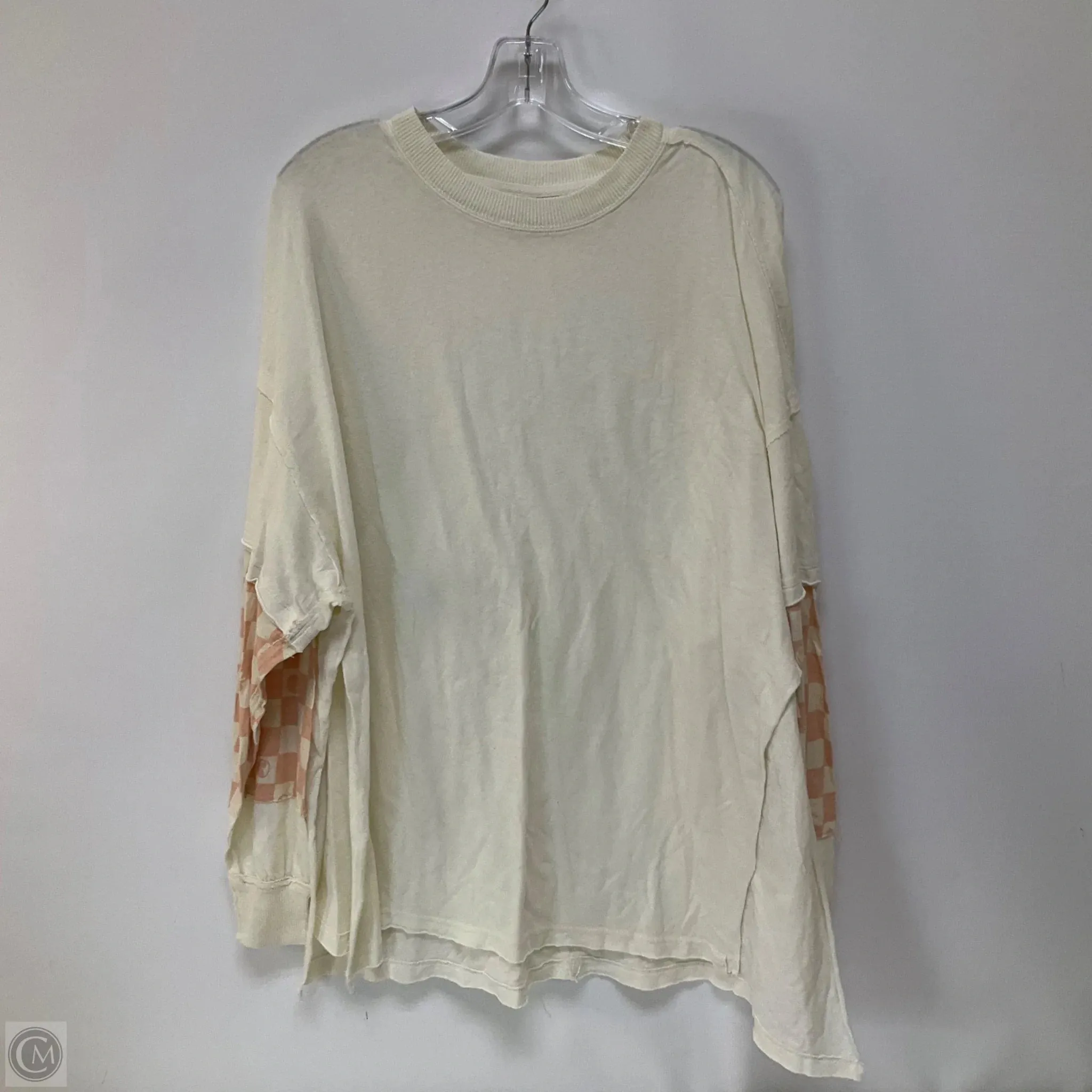 Top Long Sleeve By Free People In Cream, Size: S