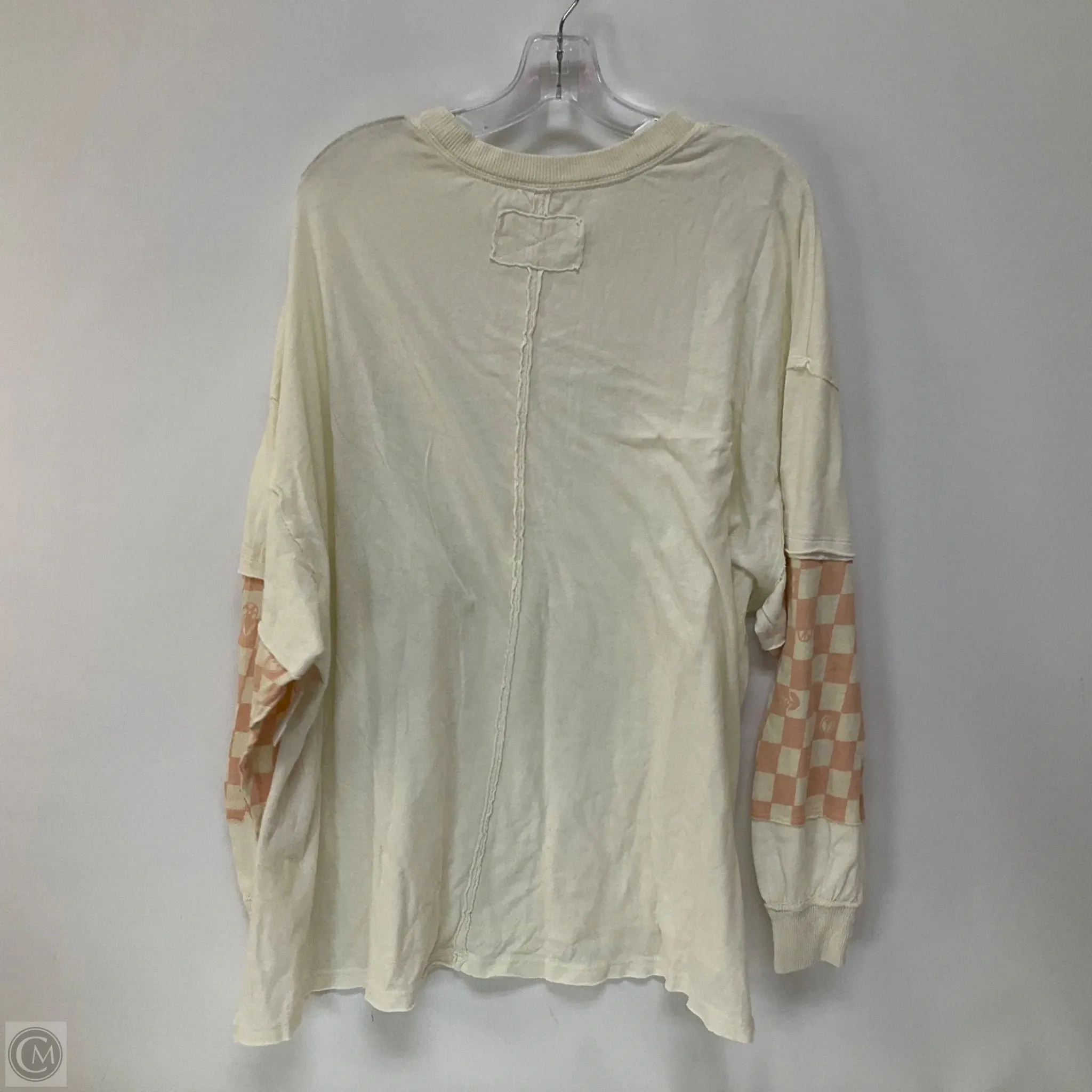 Top Long Sleeve By Free People In Cream, Size: S