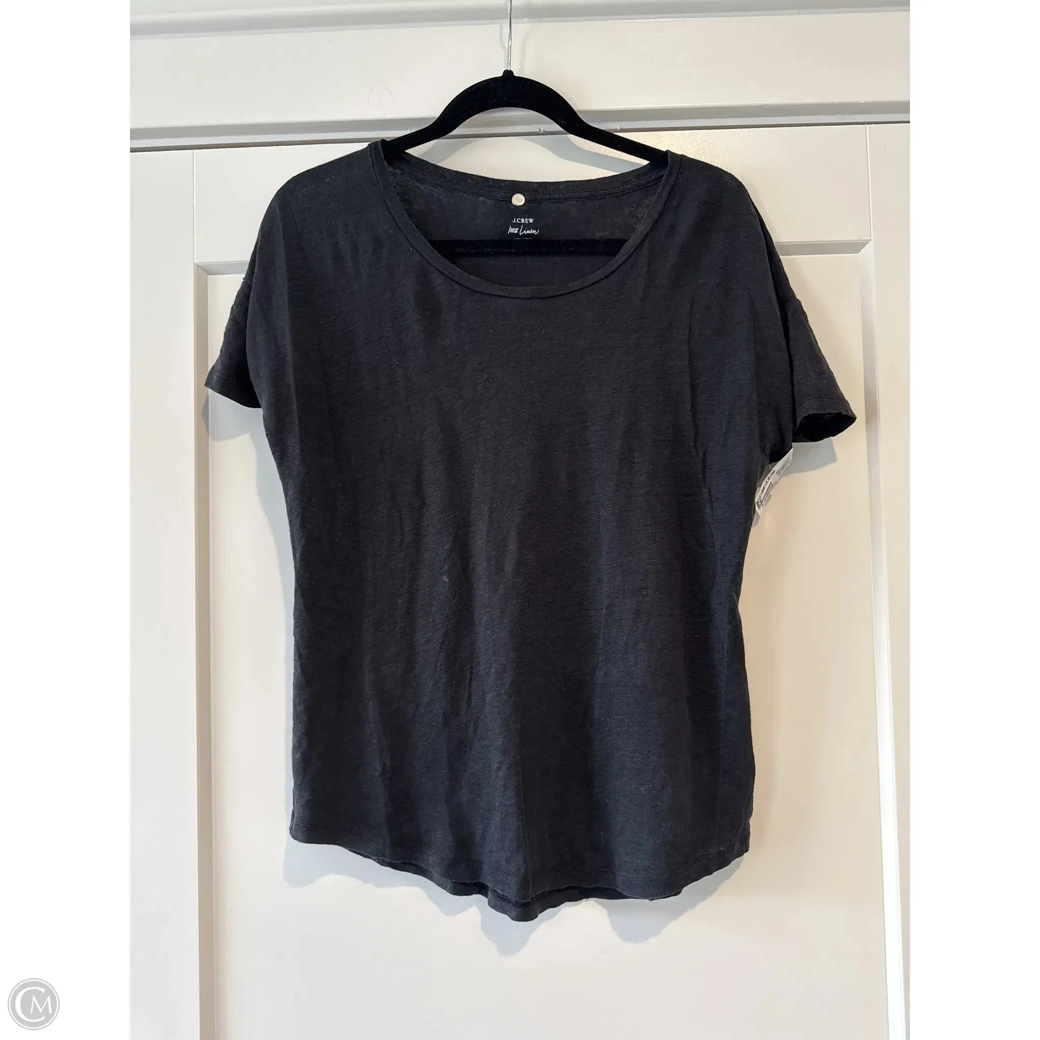 Top Short Sleeve Basic By J. Crew In Black, Size: M