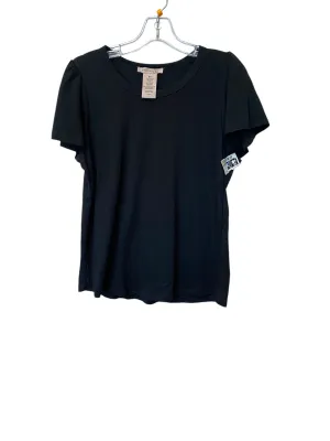 Top Short Sleeve Basic By Philosophy In Black, Size: M