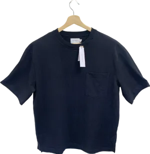 Topman Black Premium Quality Oversized Cotton T-Shirt with Pocket detail UK S