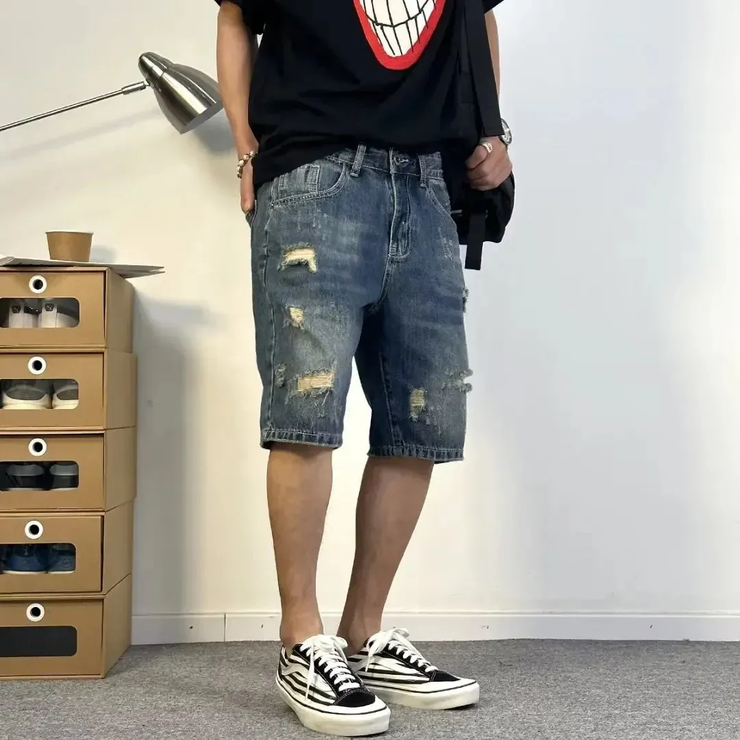 TrendMaster Loose-Fit Denim Shorts