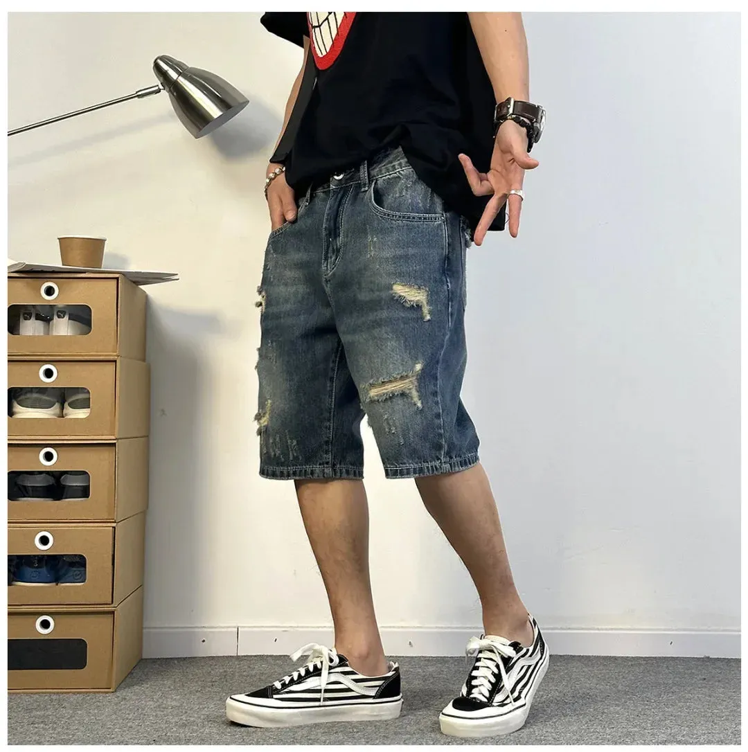 TrendMaster Loose-Fit Denim Shorts