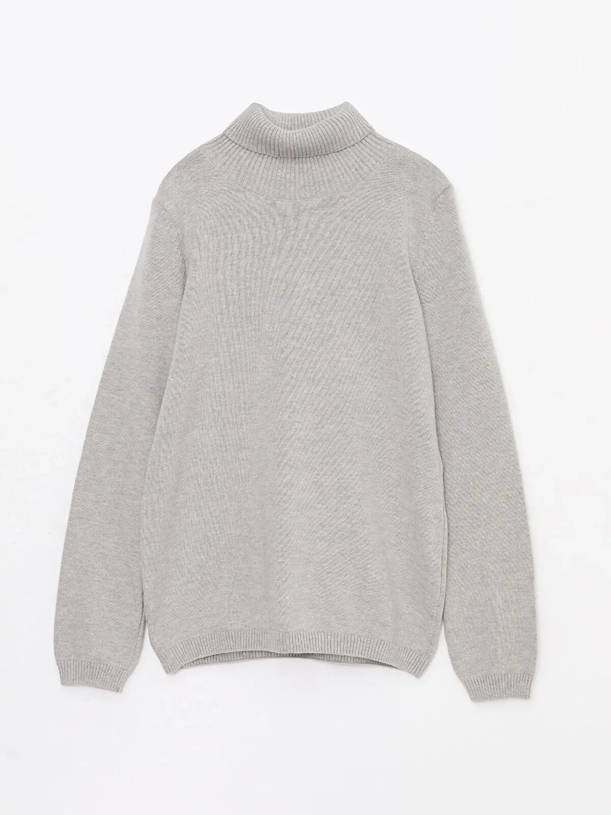 Turtleneck Basic Long Sleeve Girls Knitwear Sweater