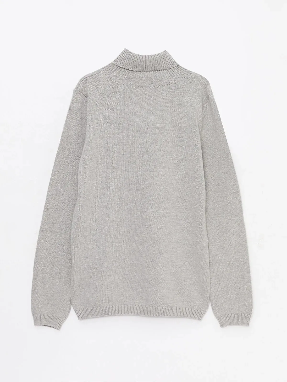 Turtleneck Basic Long Sleeve Girls Knitwear Sweater