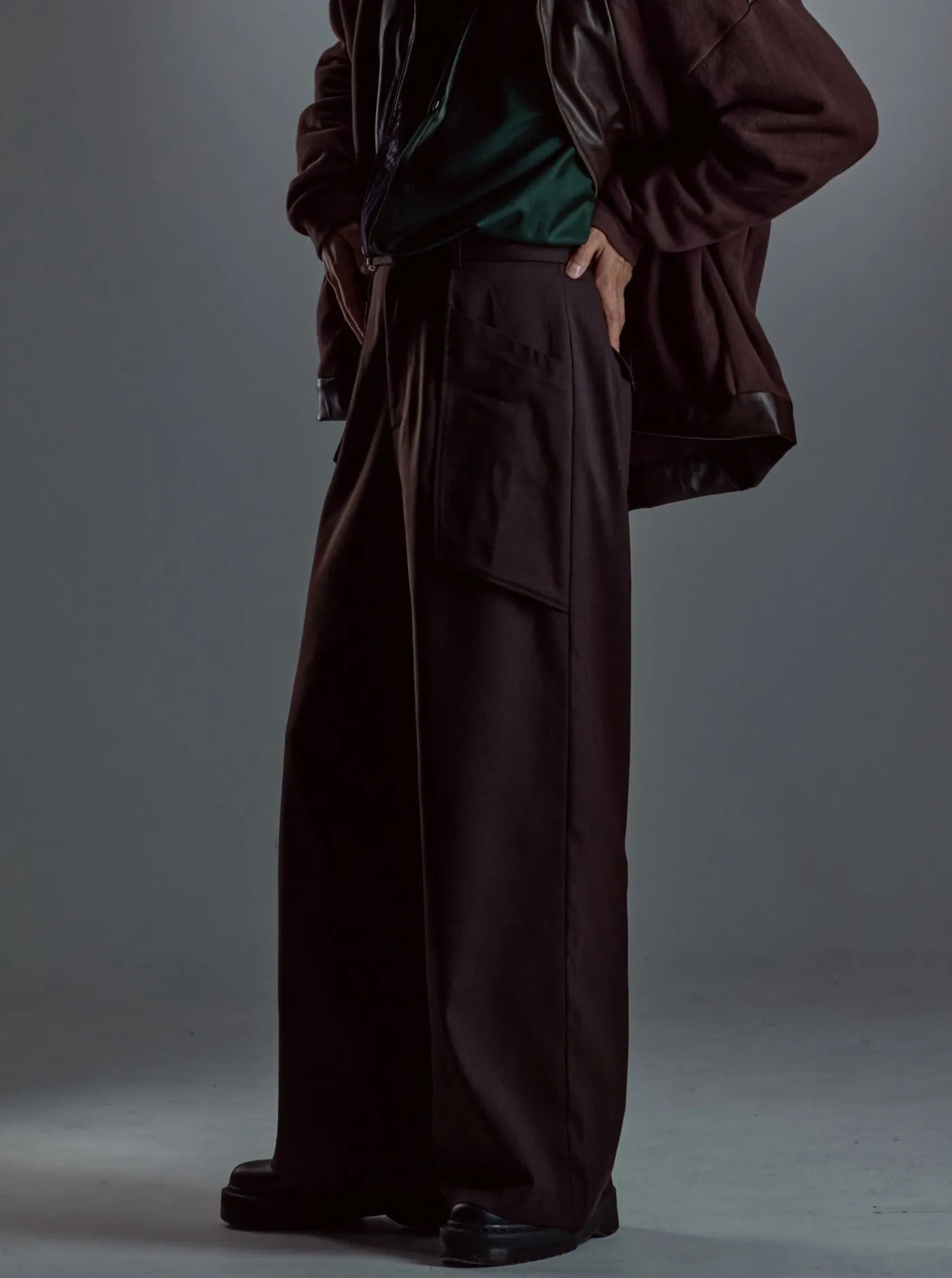 [Unisex] Big Pockets Warm Twill Pants