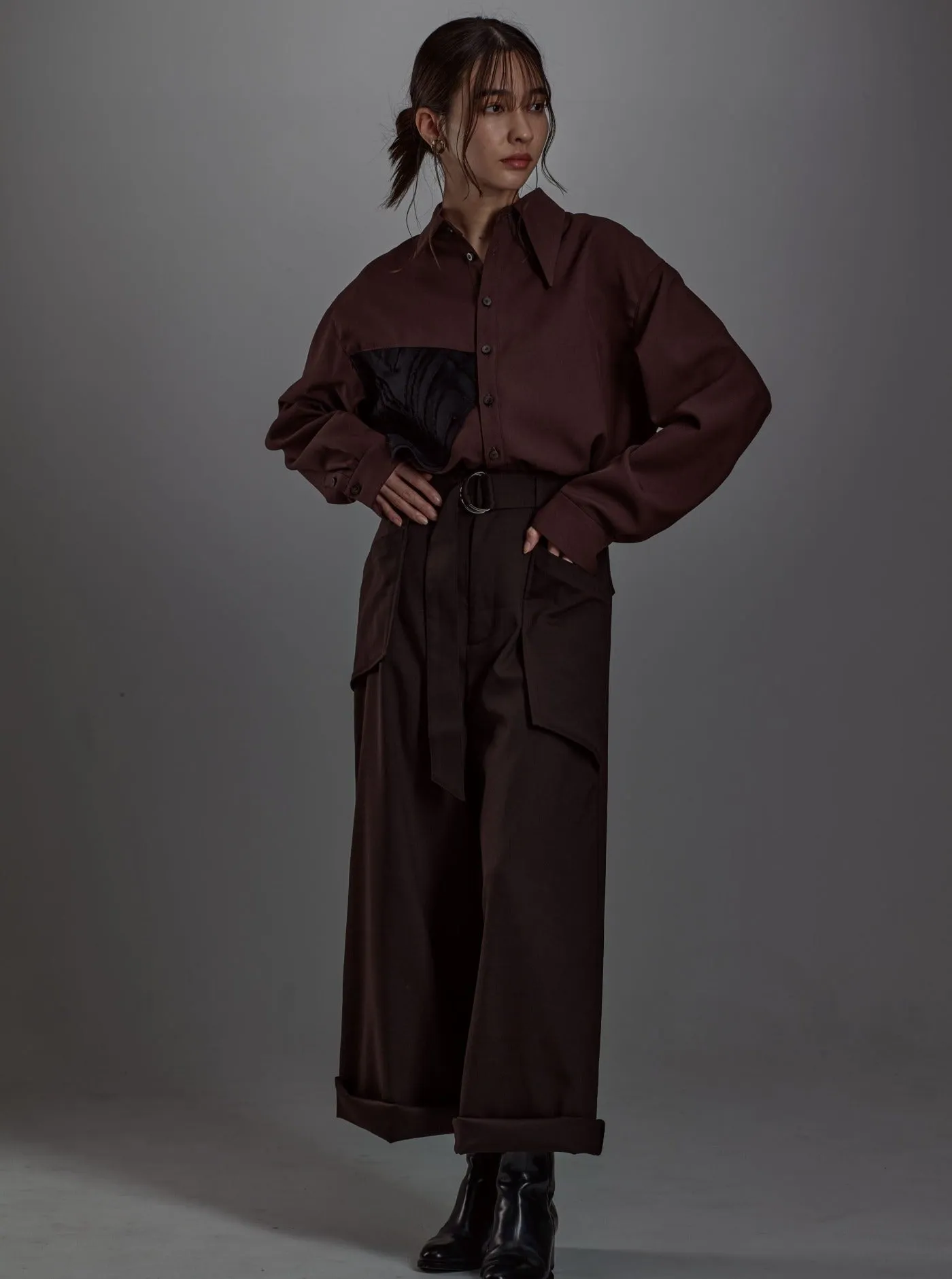 [Unisex] Big Pockets Warm Twill Pants