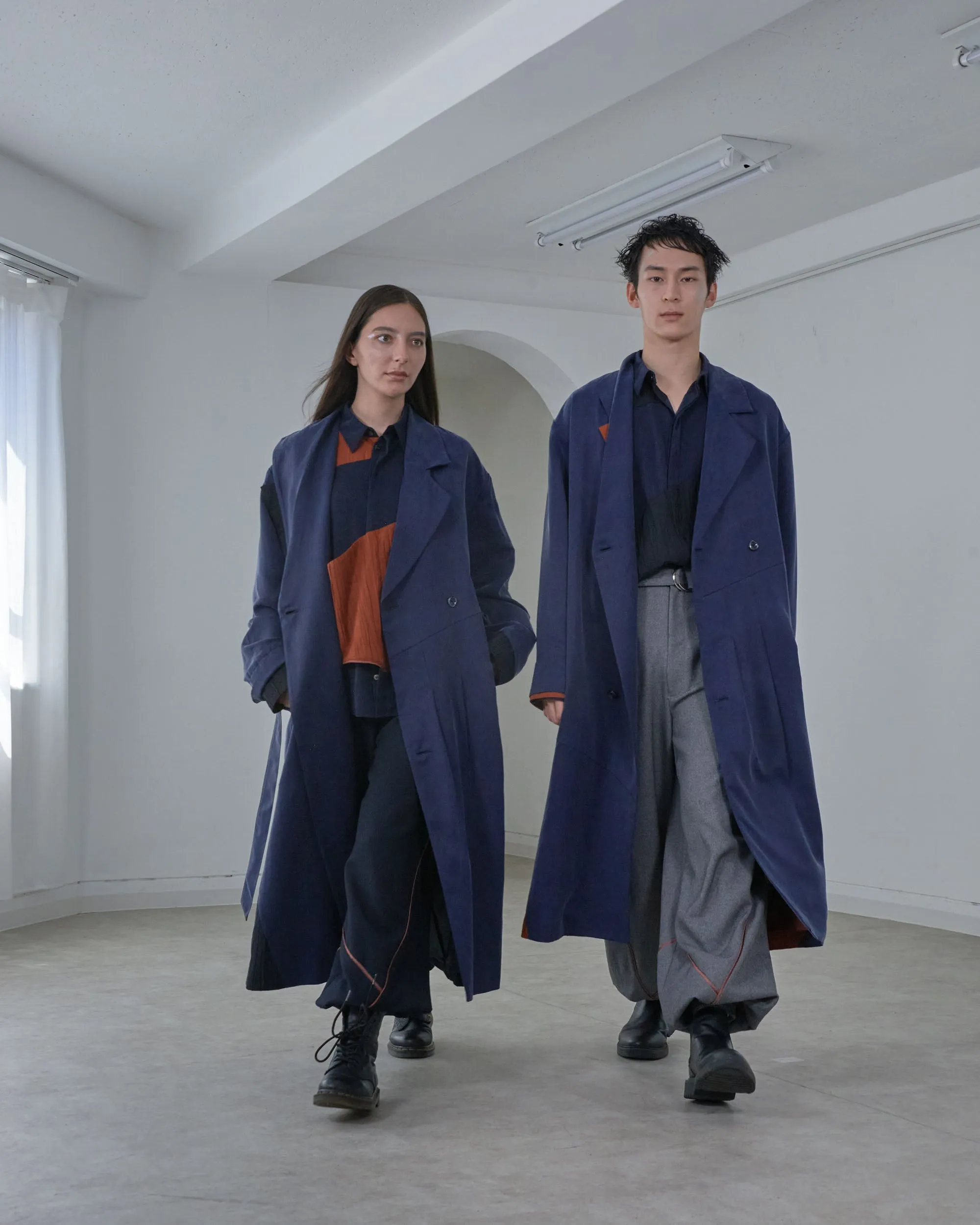 [Unisex] Design Warm Parachute Pants (GRAY)
