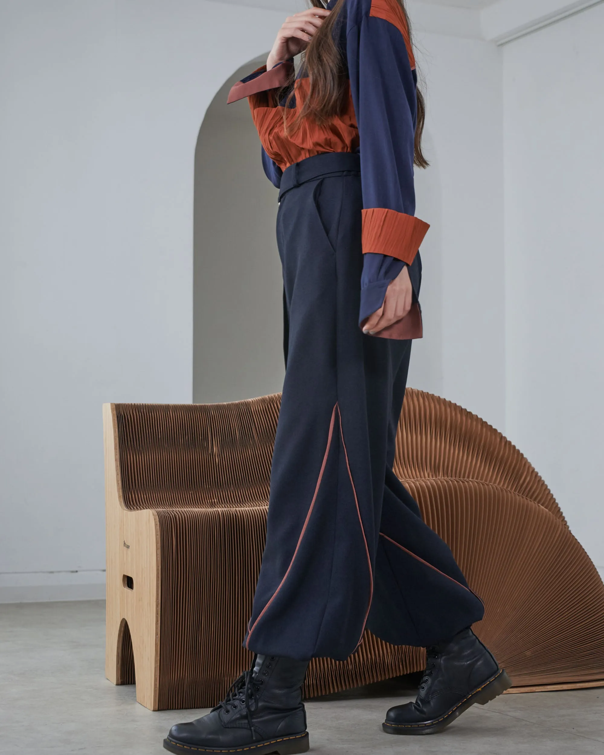 [Unisex] Design Warm Parachute Pants (GRAY)