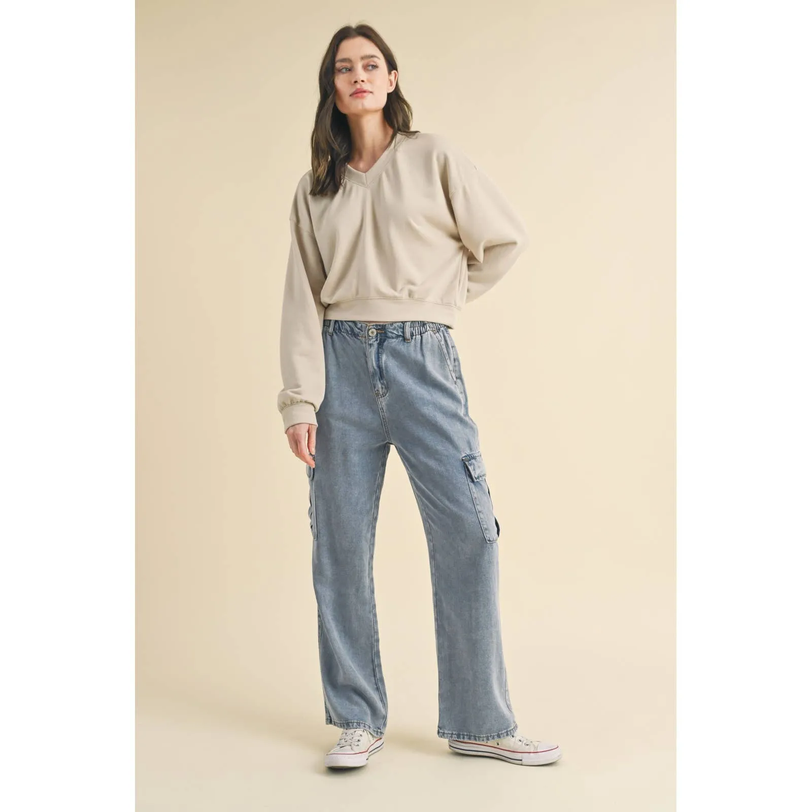 URBAN EASE CROP SWEATSHIRT