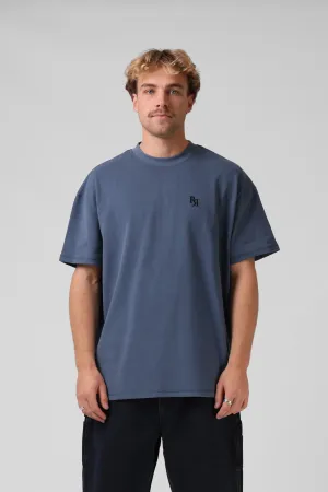 V2 Sanded OS Tee Navy Wash