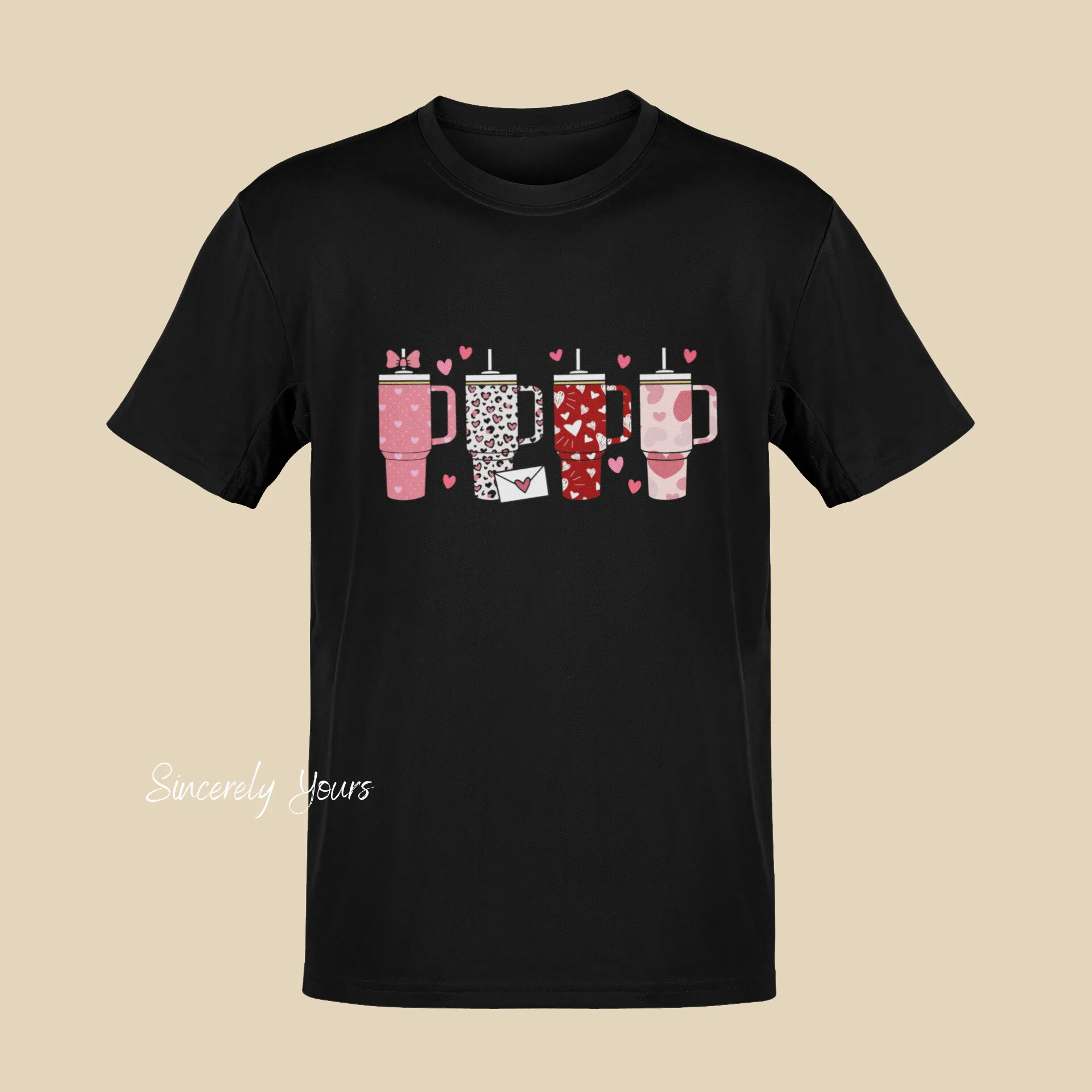 Valentine's Day Tumbler Sweatshirt and Tee
