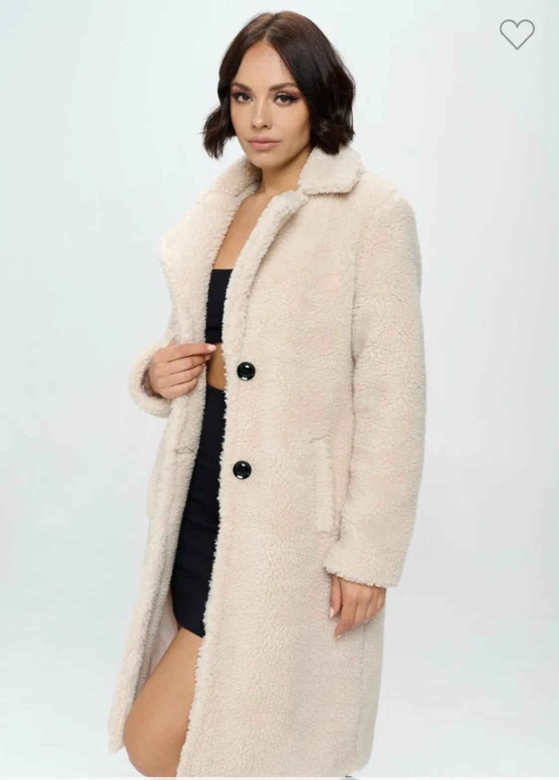 VERÁ SHERPA MID LENGTH COAT