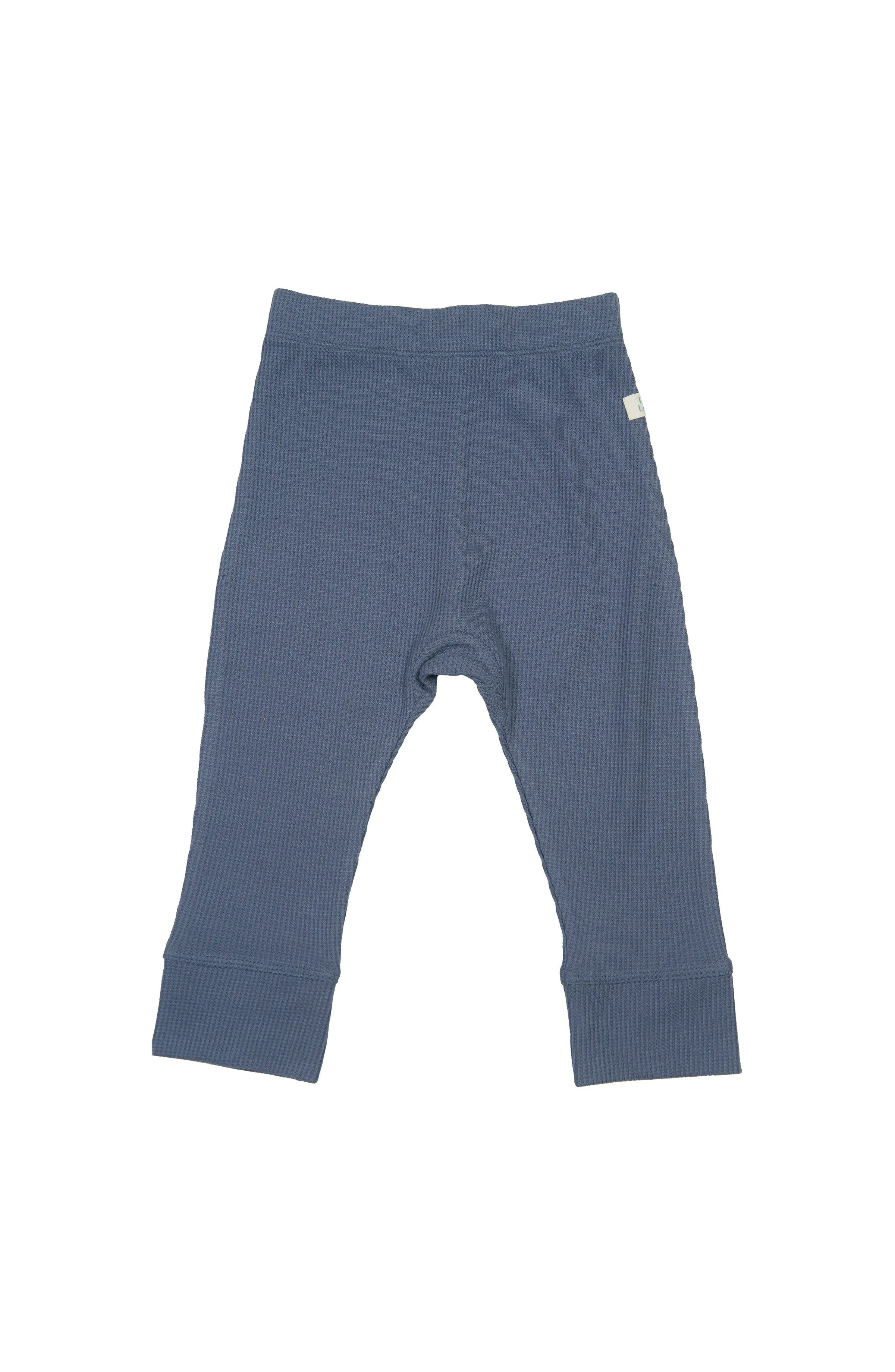 Waffle Baby Pants - Denim Blue