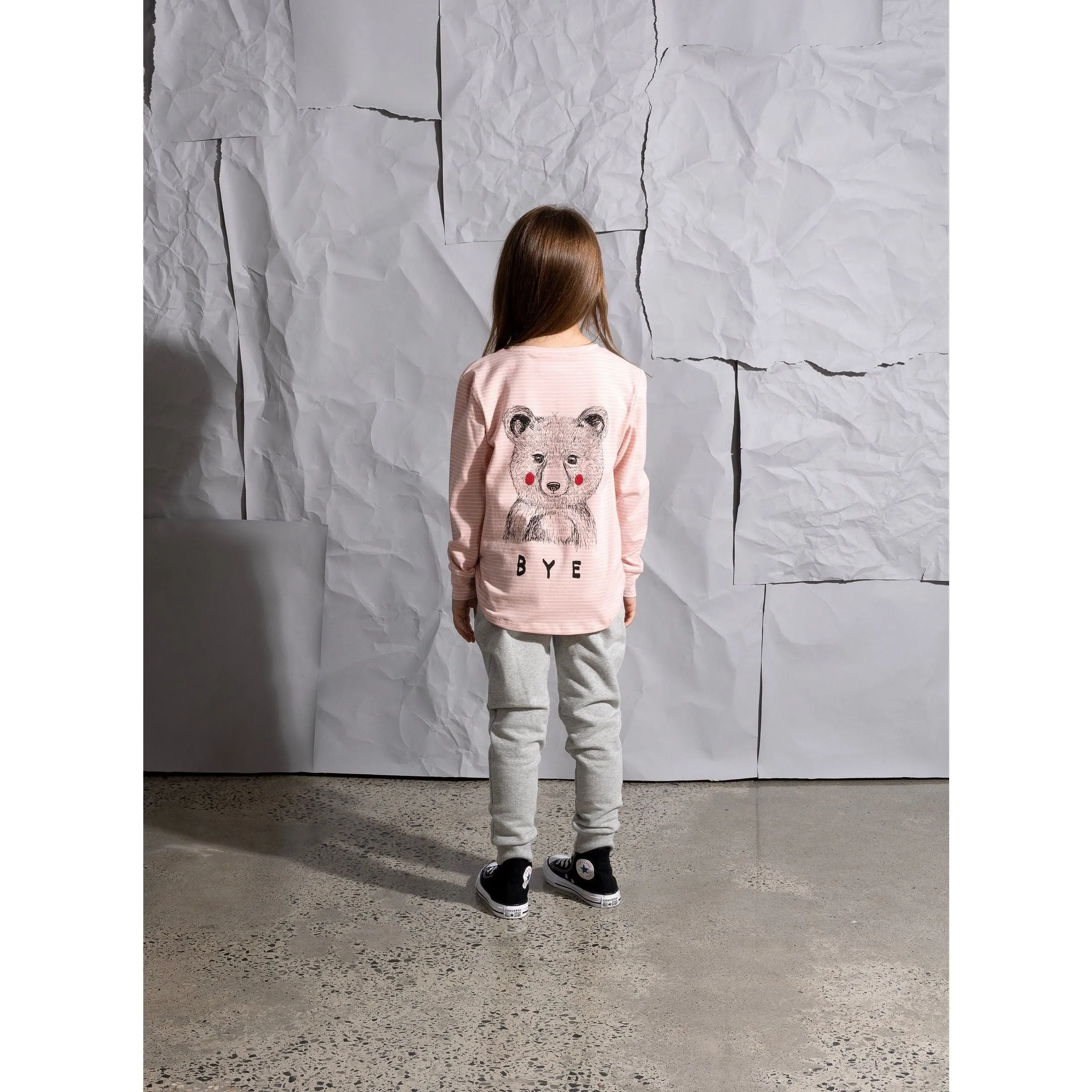 Warm Forest Friends Furry Trackies - Grey Marle