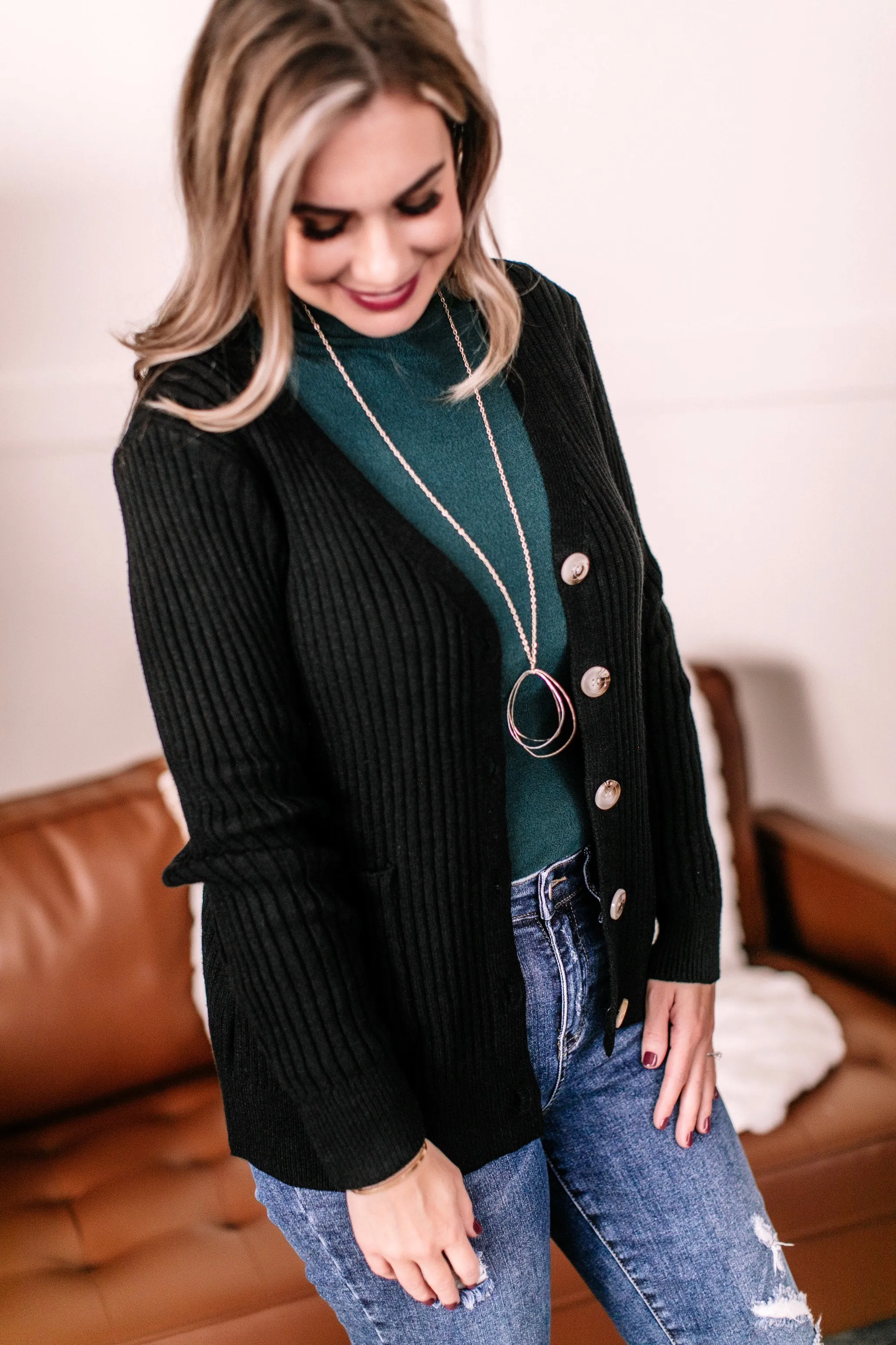Warming Up To The Idea Cardigan In Coal