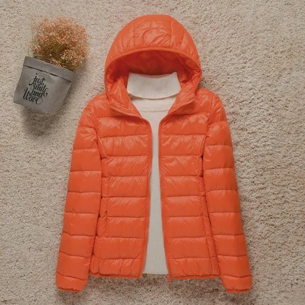 Waterproof and ultra-lightweight women's winter jacket