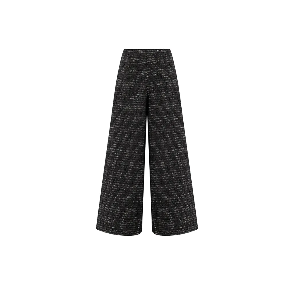 Wide Legged Tweed Pants