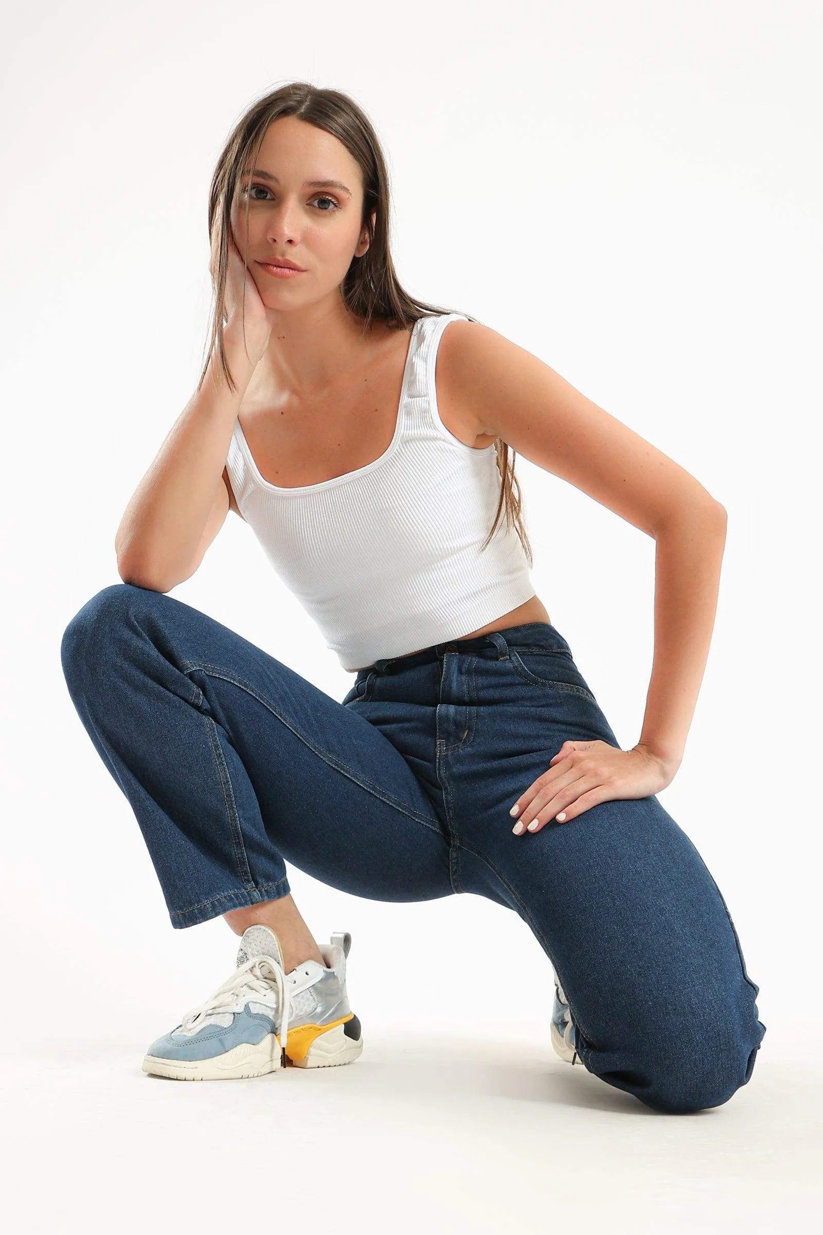 Wide Strap Crop Top