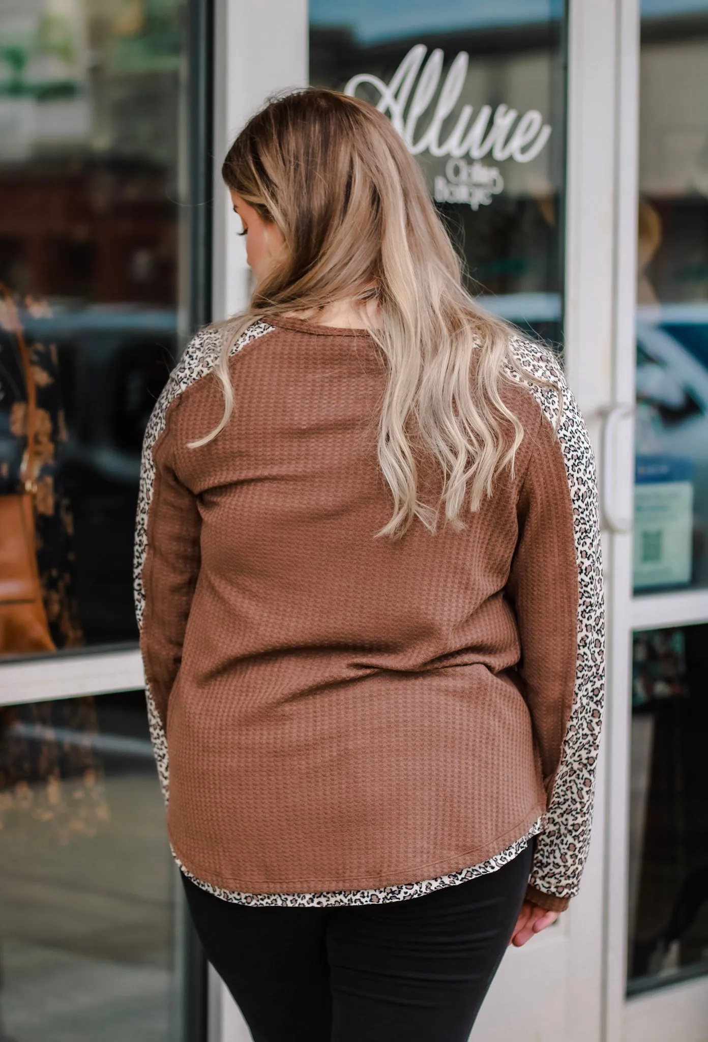 Wild Ride Leopard Accent Top