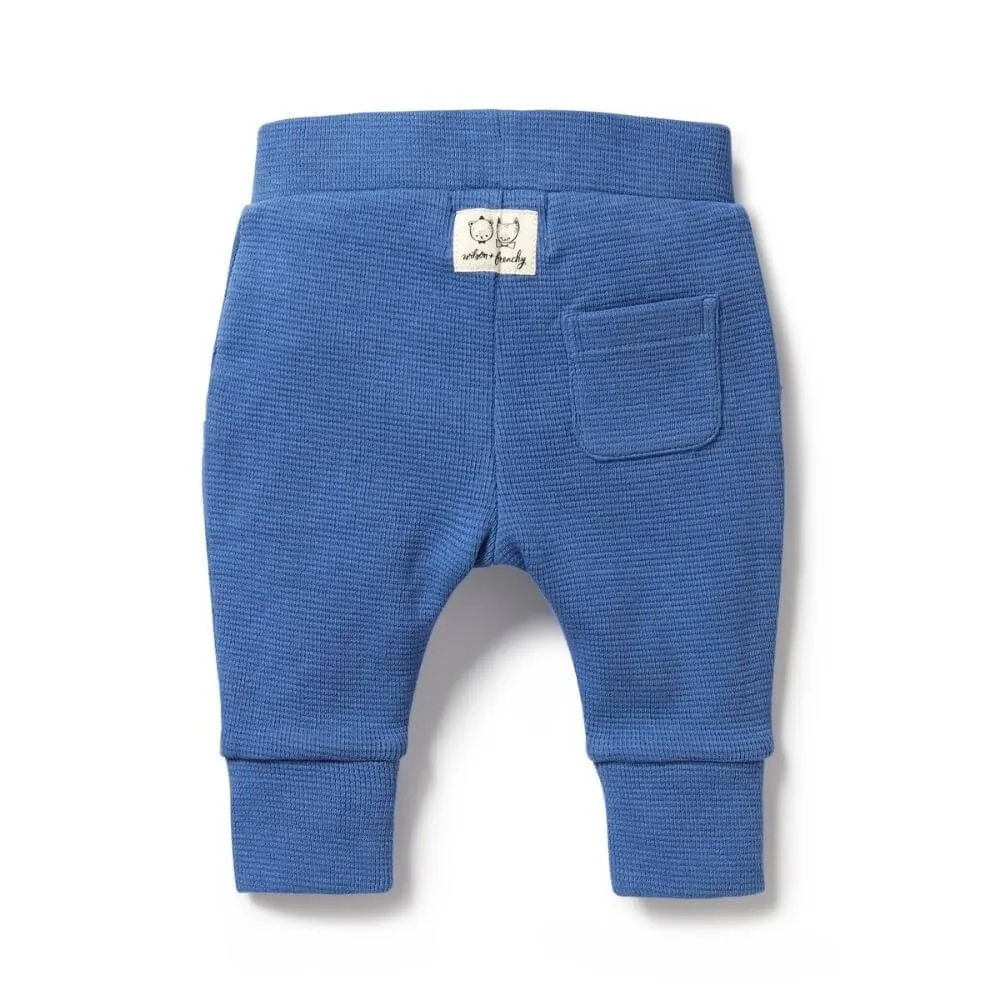 Wilson   Frenchy Brilliant Blue Waffle Pants