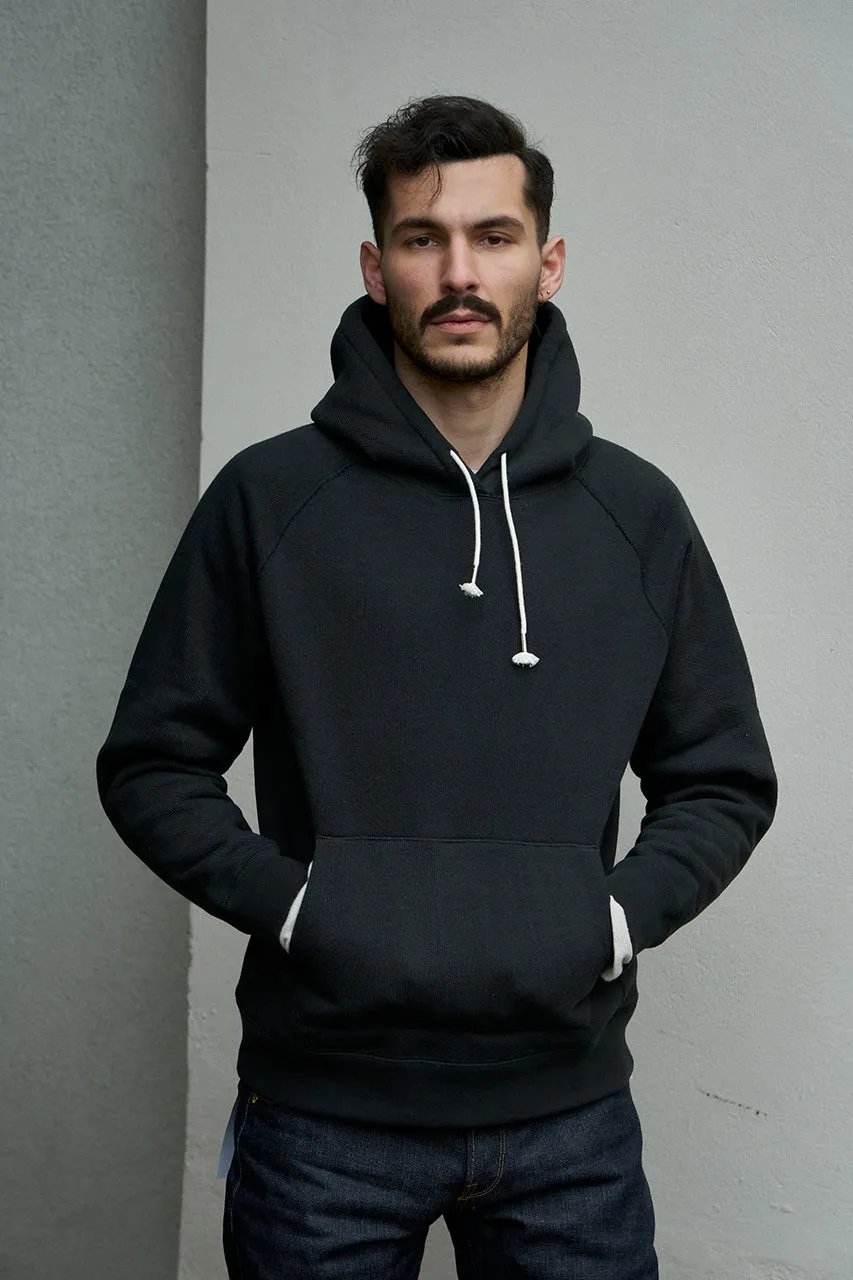 Wonder Looper Hoodie Double Heavyweight French Terry Sumi Black