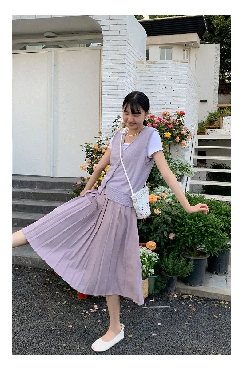Wool sleeveless vest