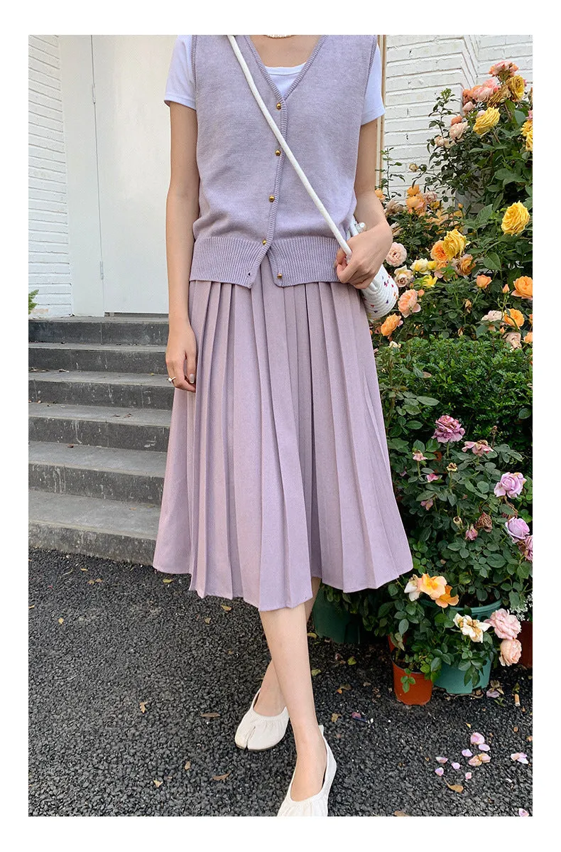 Wool sleeveless vest