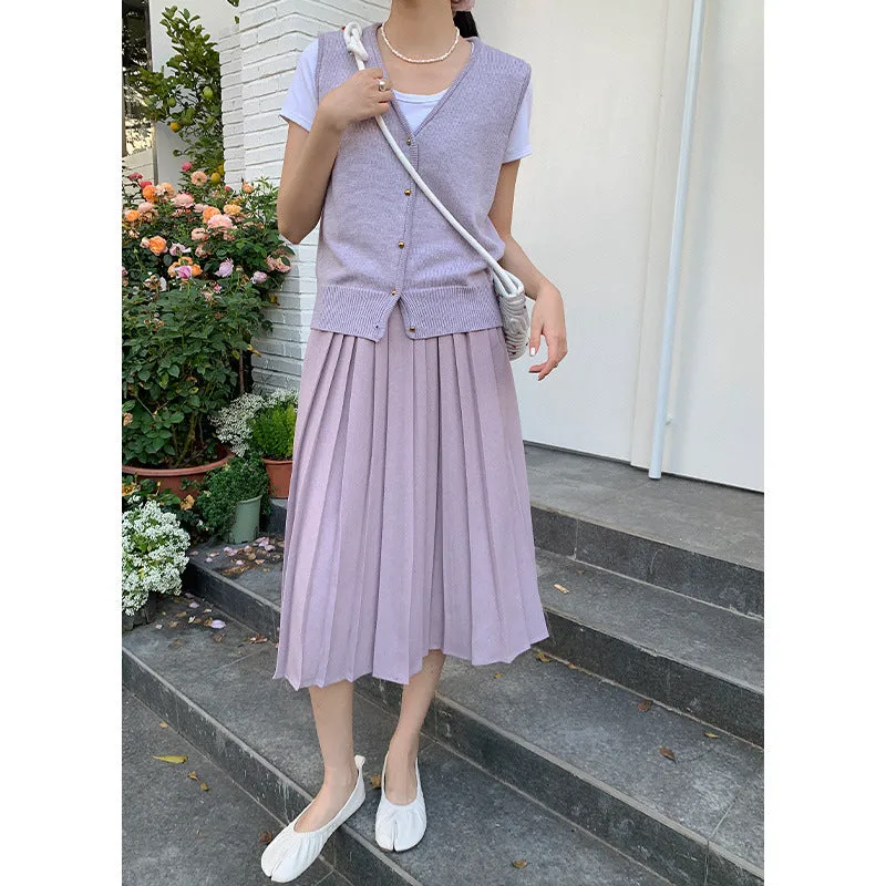 Wool sleeveless vest