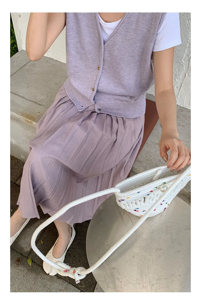 Wool sleeveless vest
