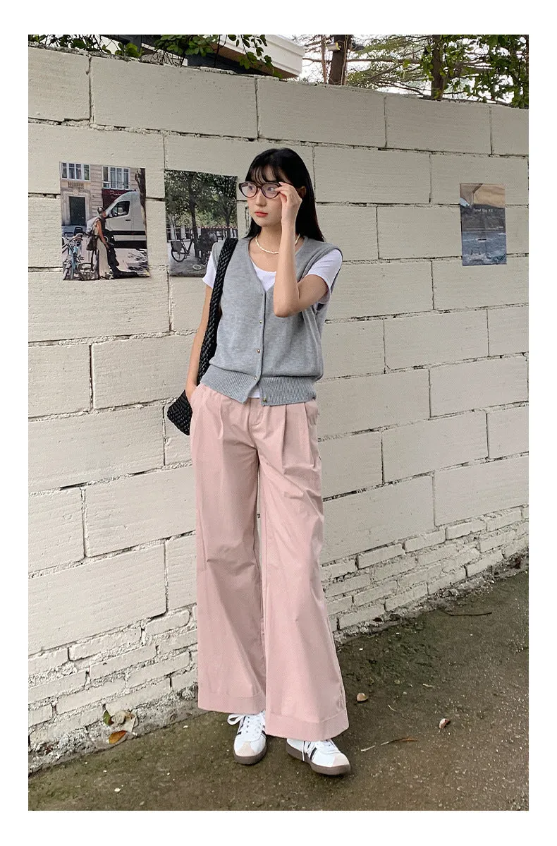Wool sleeveless vest