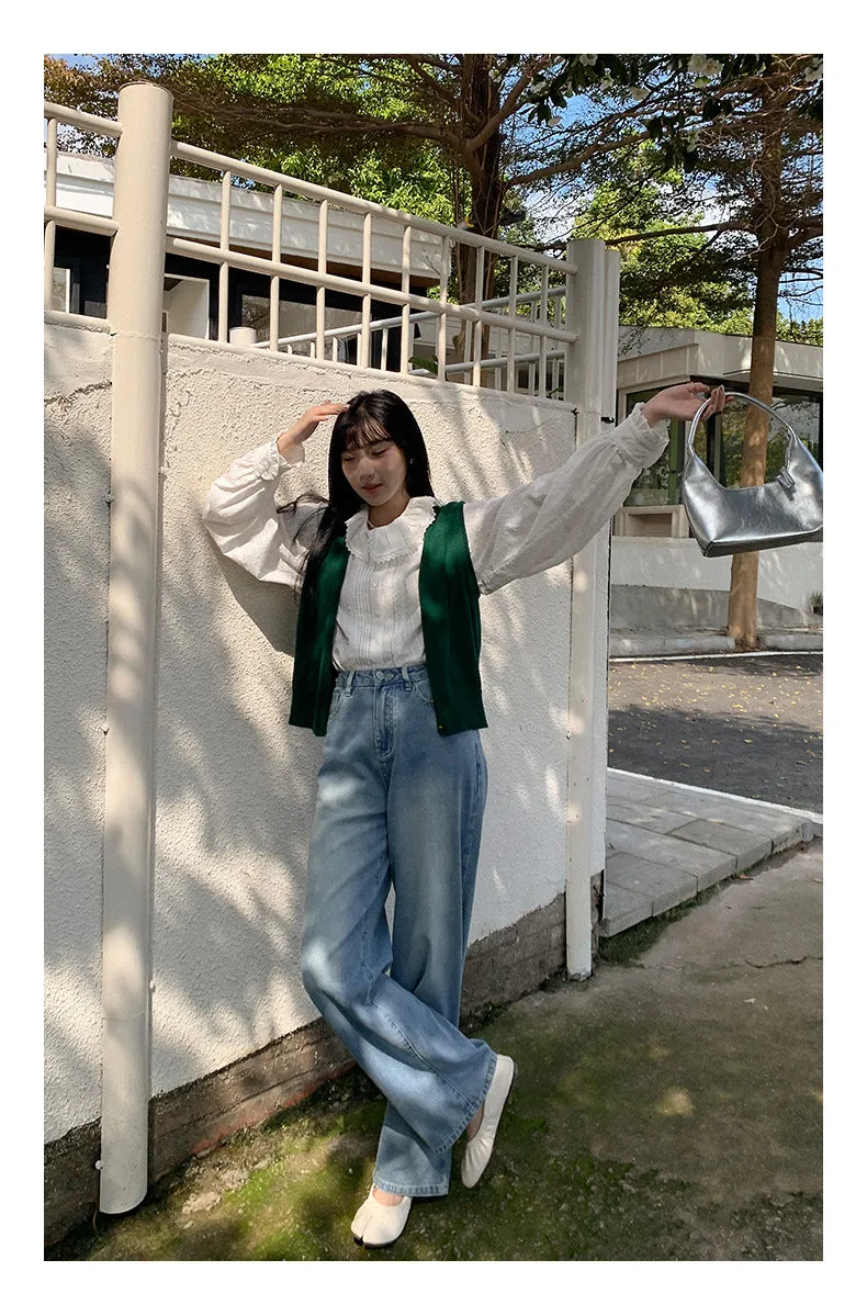 Wool sleeveless vest