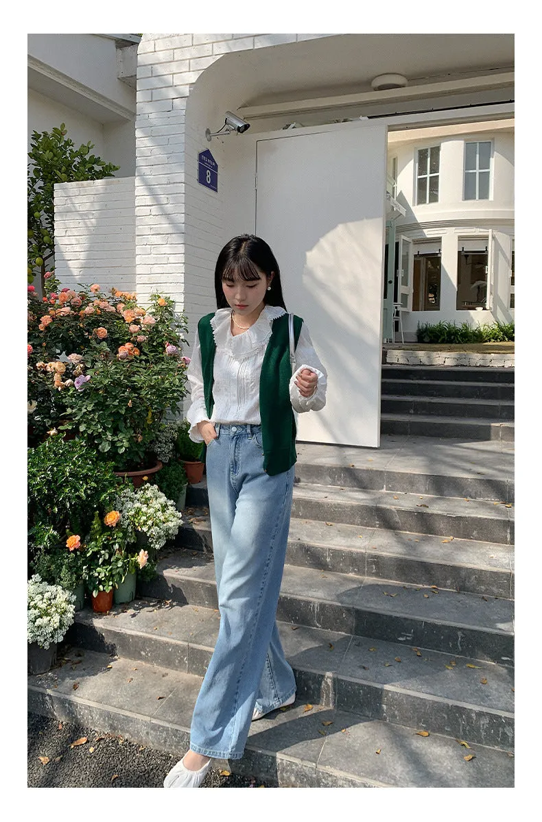 Wool sleeveless vest