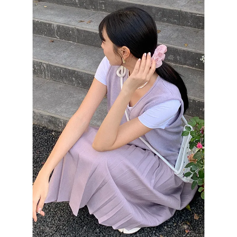 Wool sleeveless vest