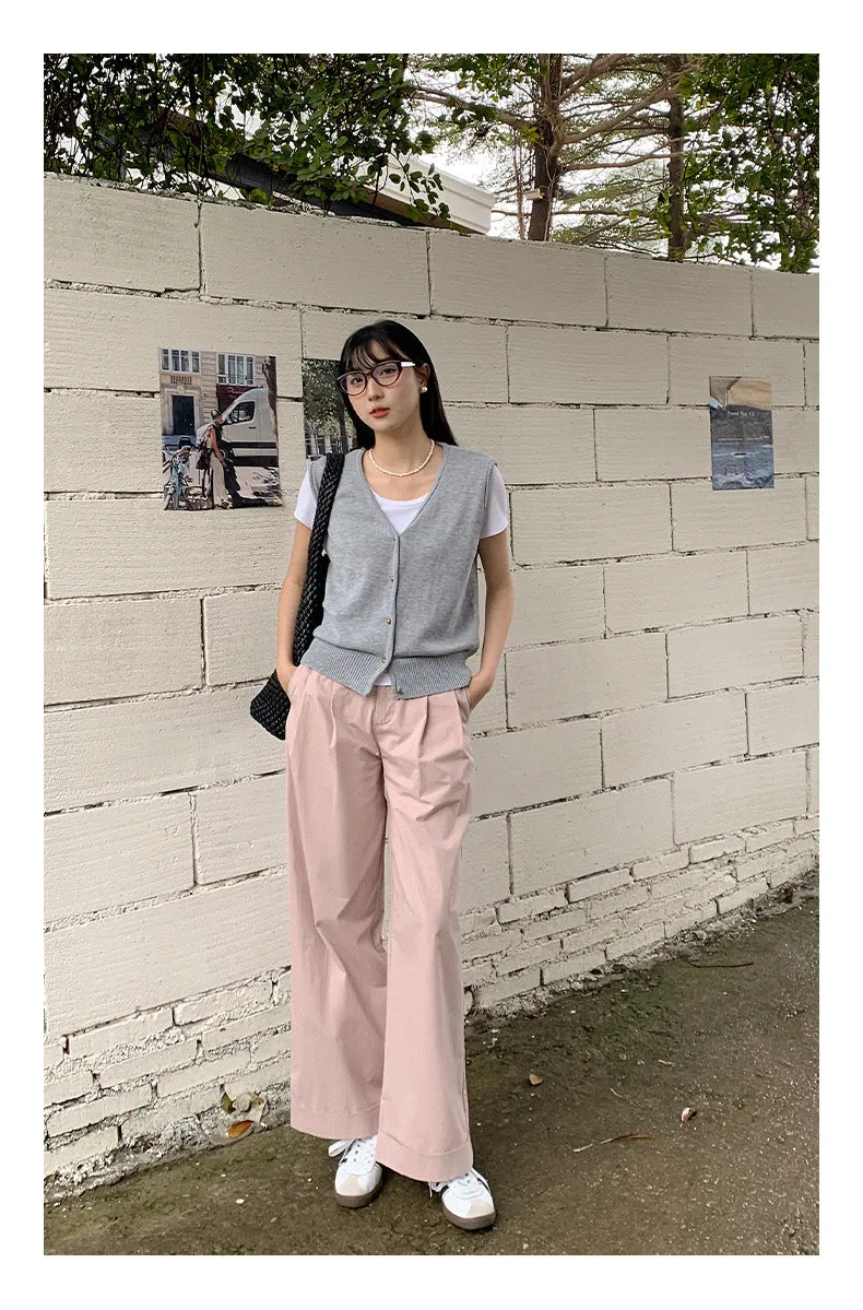 Wool sleeveless vest