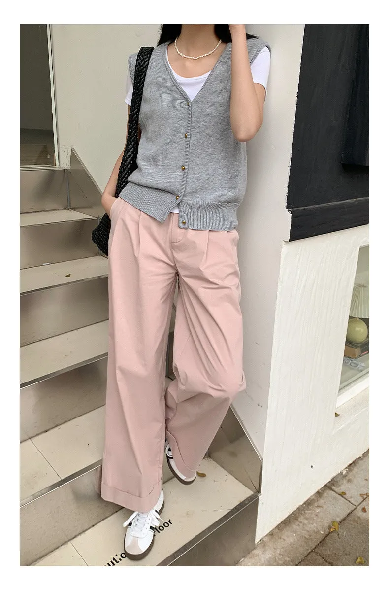 Wool sleeveless vest