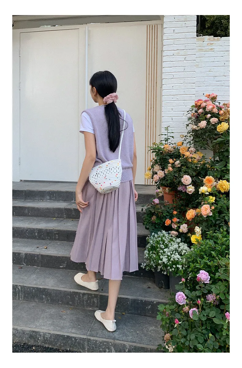 Wool sleeveless vest