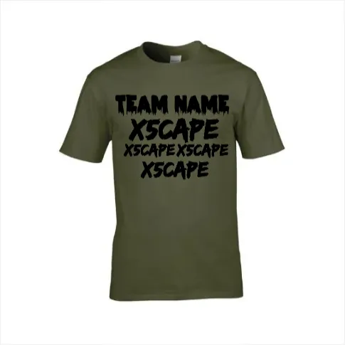 X5CAPE Custom T-Shirt With Sponsors - Neutral Colours