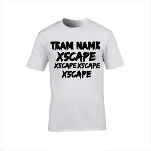 X5CAPE Custom T-Shirt With Sponsors - Neutral Colours