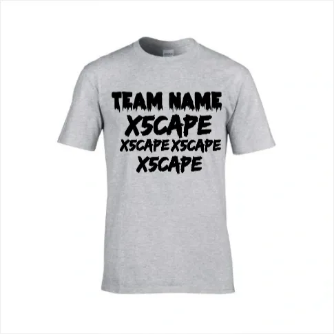 X5CAPE Custom T-Shirt With Sponsors - Neutral Colours