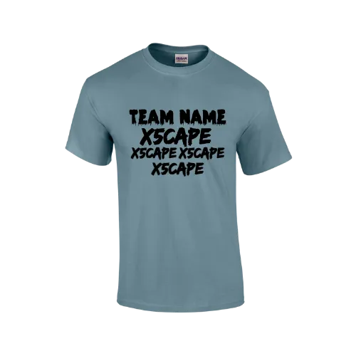 X5CAPE Custom T-Shirt With Sponsors - Neutral Colours