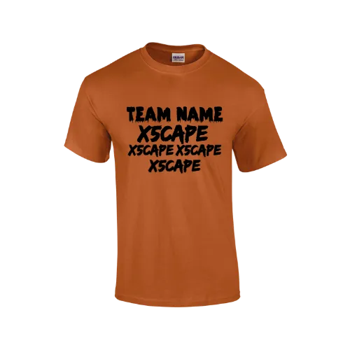 X5CAPE Custom T-Shirt With Sponsors - Neutral Colours