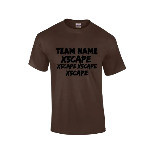 X5CAPE Custom T-Shirt With Sponsors - Neutral Colours
