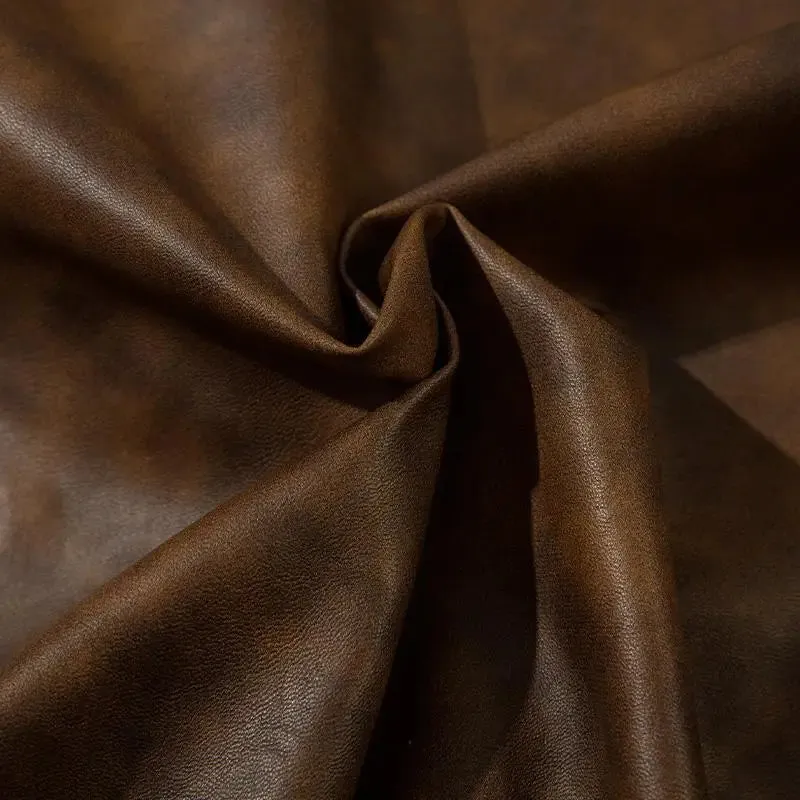 Y2K Leather Jacket with Turndown Collar in Premium Synthetic Leather