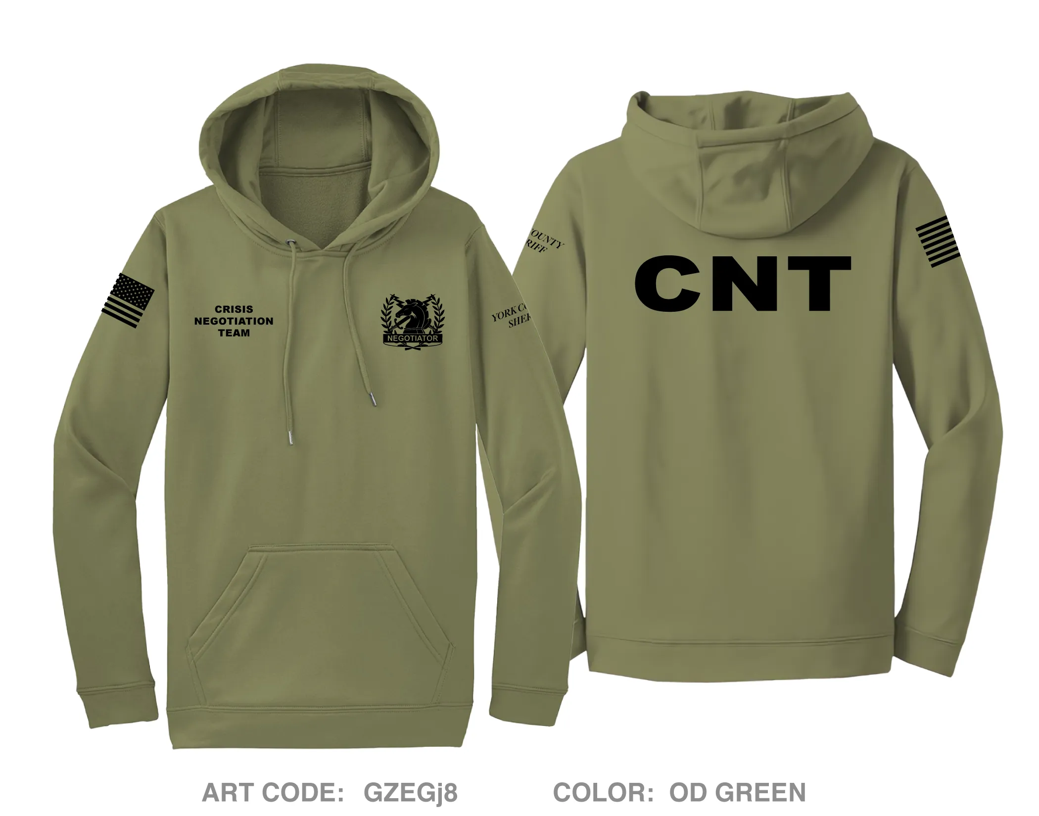 York County Sheriff Hi-Tech Performance Hoodie - GZEGj8