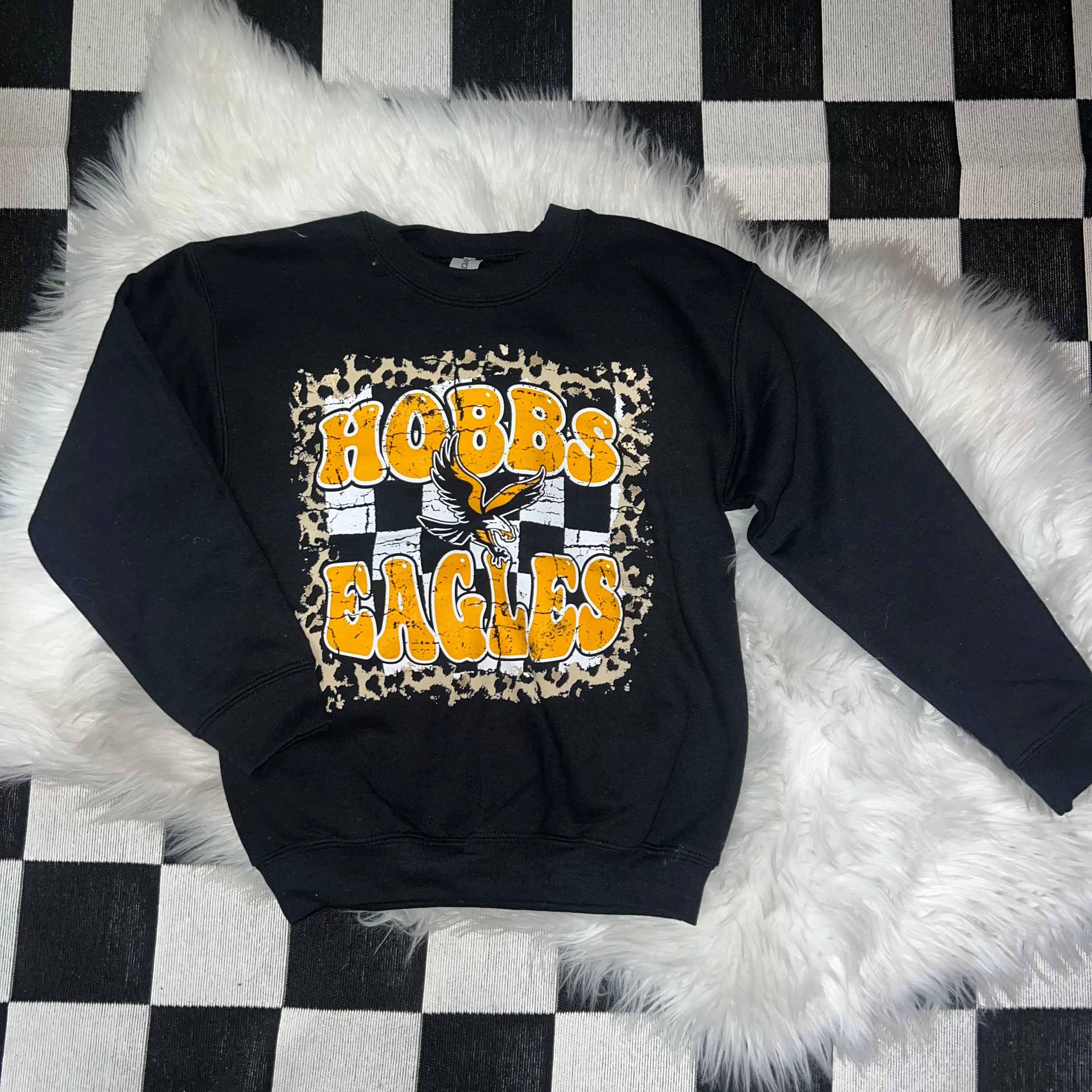 Youth Cheetah/Checkered Sweatshirt